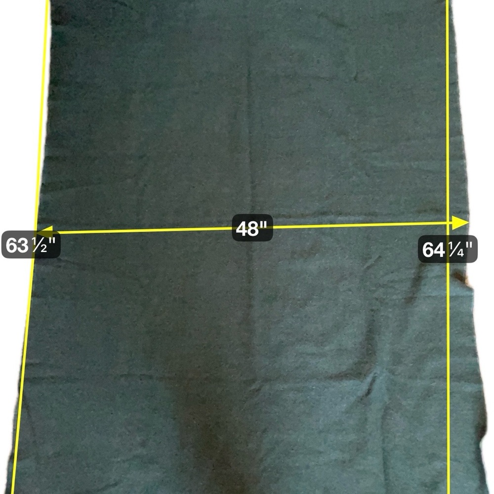 Hearth & Hand Green Throw Blanket Fringe Cozy Farmhouse Magnolia 48 X 64 - Picture 3 of 7